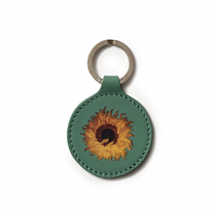 Llavero de piel "Girasol"