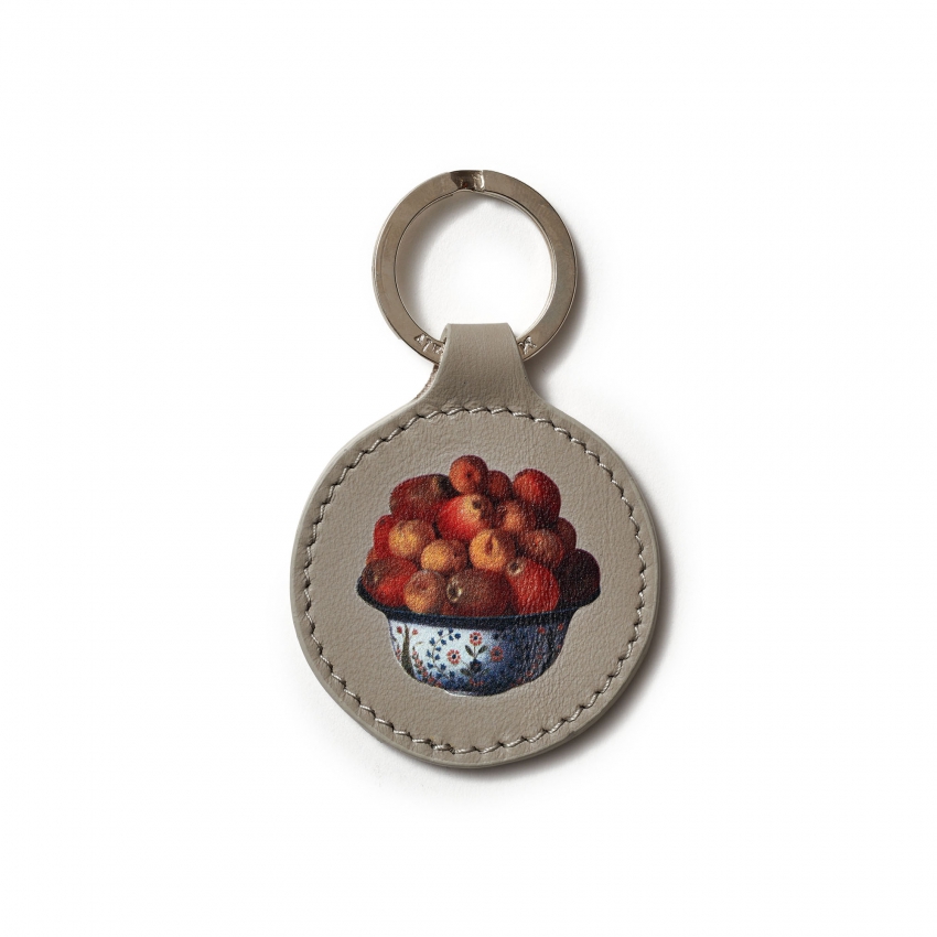 "Fruit bowl" leather keyring