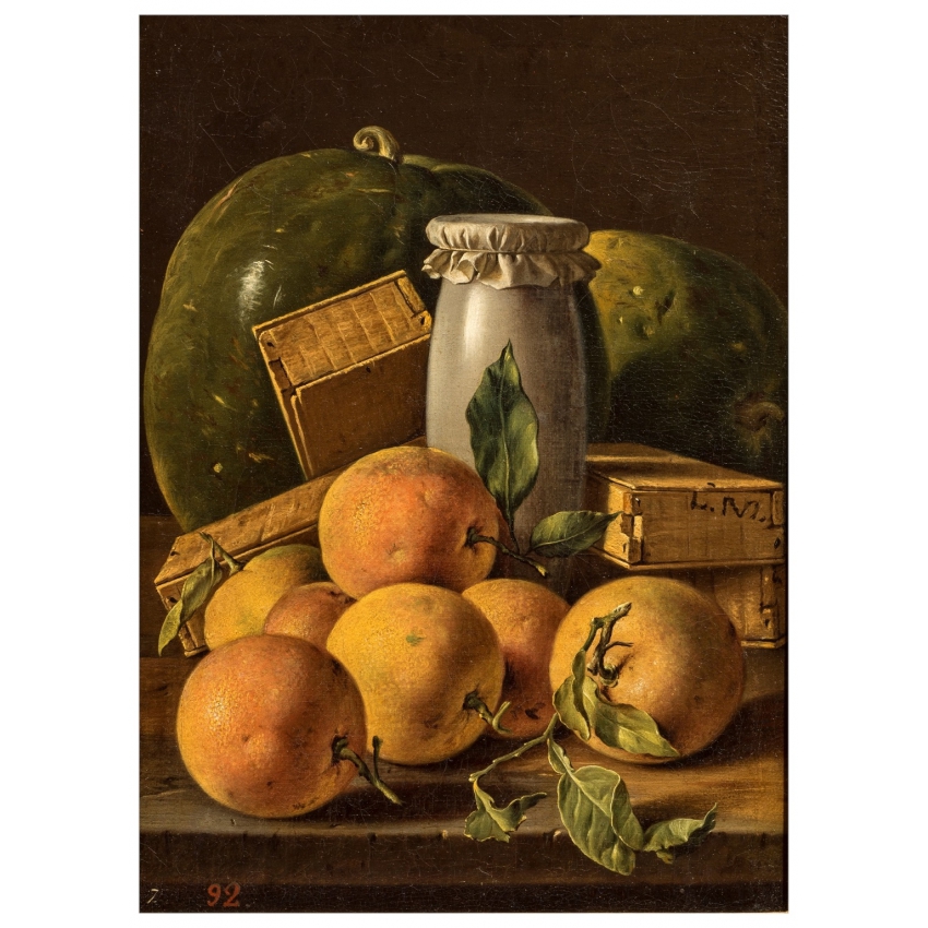 Llavero de piel "Naranjas"