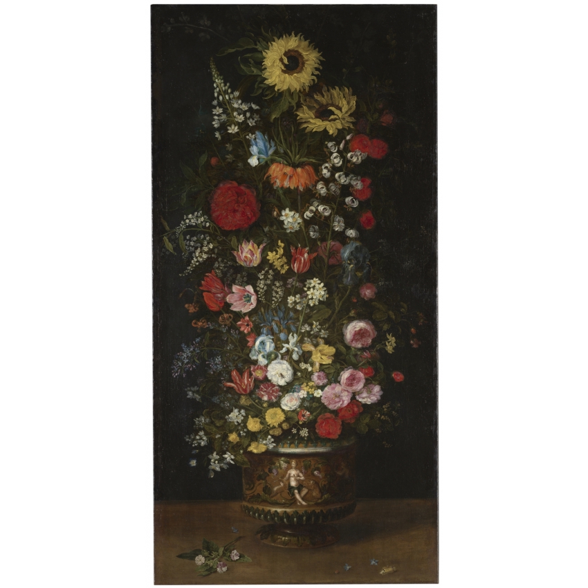 Llavero de piel "Girasol"