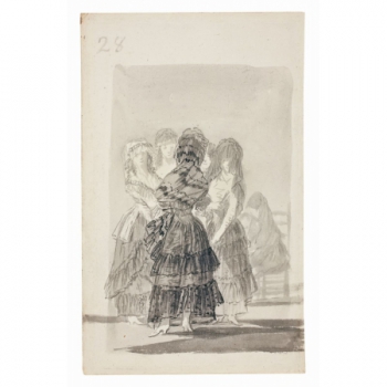 Grupo de majas de paseo