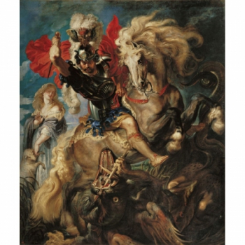 La lucha de san Jorge y el...