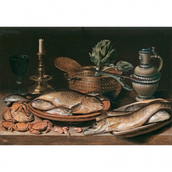 Bodegón con pescado,...
