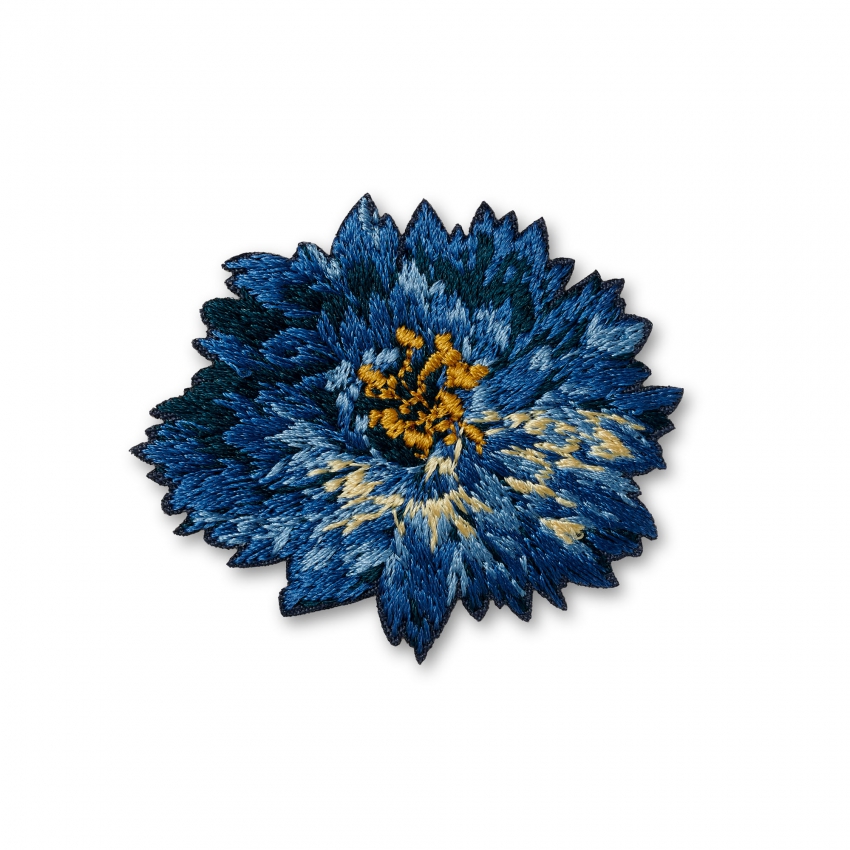 Parche colección Prado (flor azul)