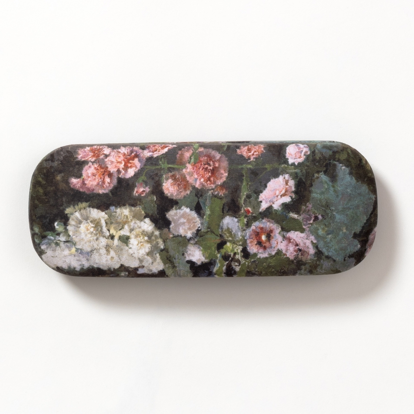 "Hollyhocks" glasses case