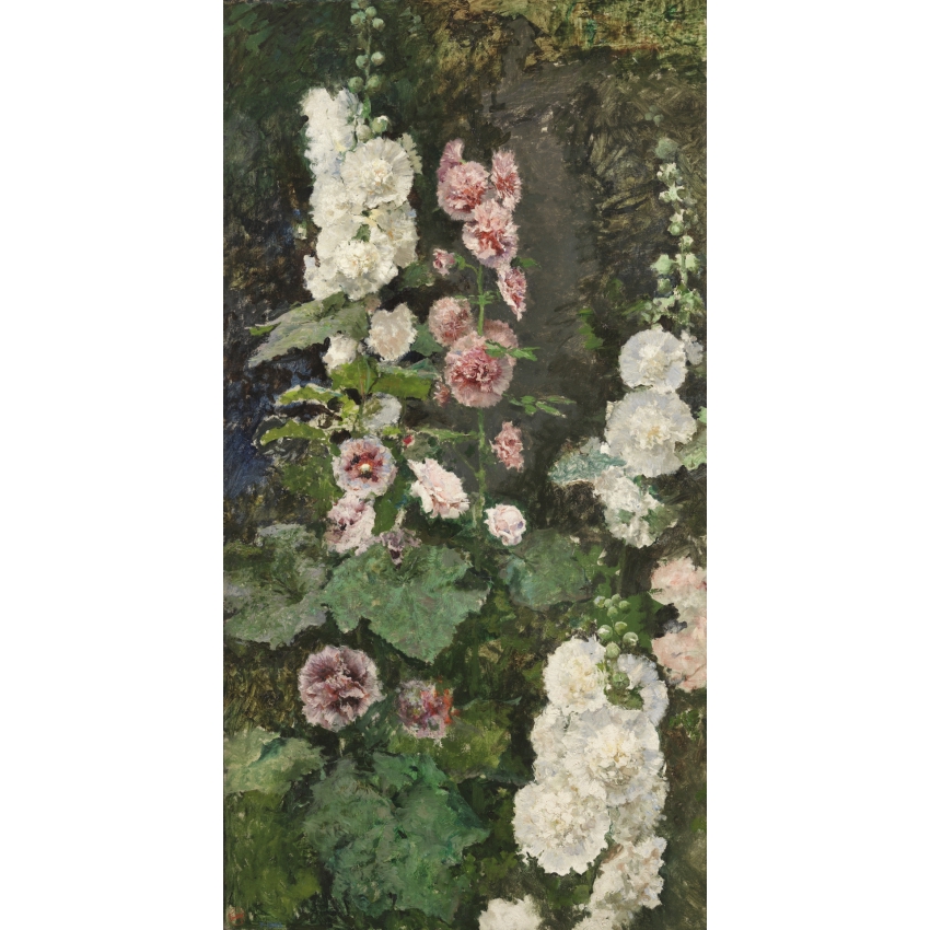 "Hollyhocks" glasses case