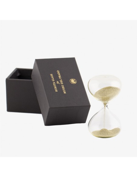 Reloj de arena dorado