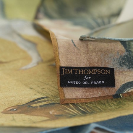 Pañuelo de seda "El jardín de las delicias"