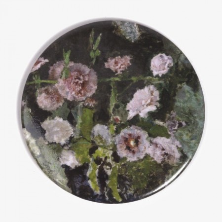 Espejo redondo "Malvas reales"