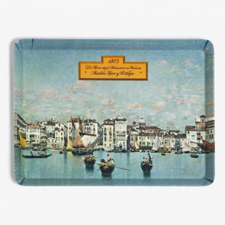 Bandeja "La Riva degli Schiavoni en Venecia"