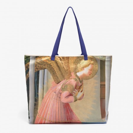 Bolsa magnum de terciopelo "La Anunciacion"