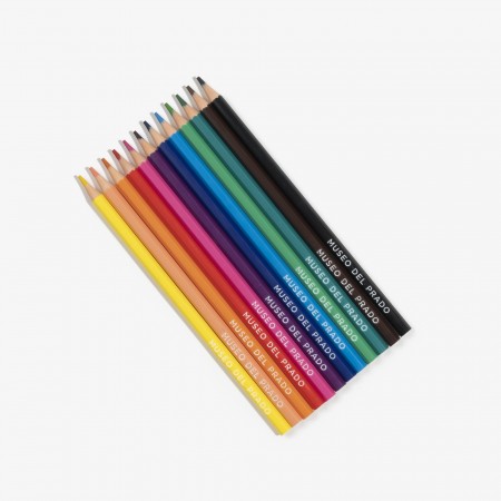 Caja de doce lápices de colores
