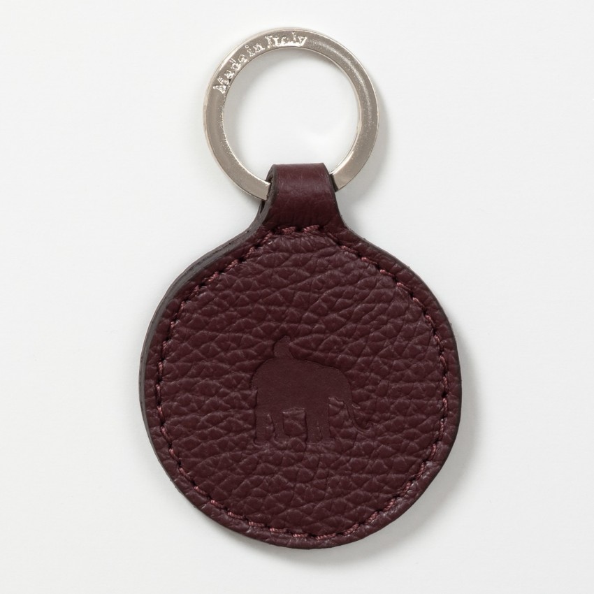 "The Garden of Early Delights" Leather Keyring (burgundy) "The Garden of Early Delights" Leather Keyring (burgundy)